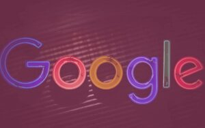 Google Schriftzug auf schwarzem Grund für das Helpful Content Update